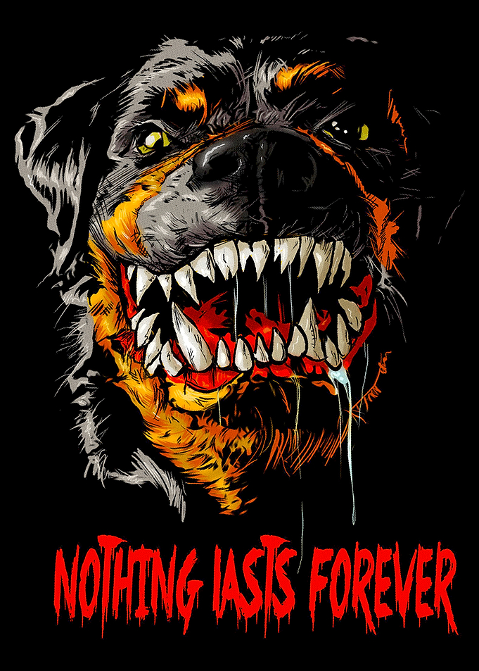 Rottweiler Skull Graphic