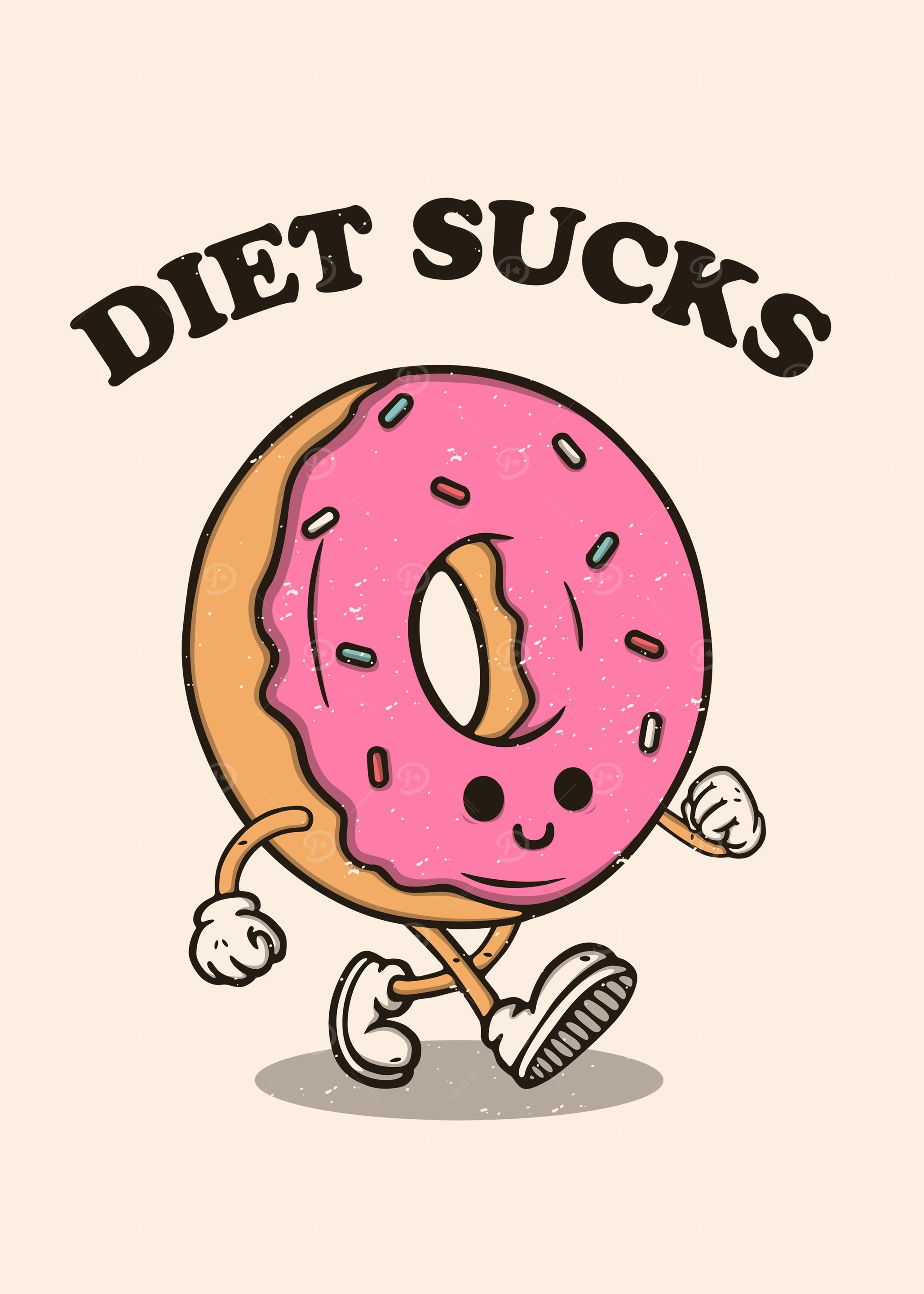 Donut Diet Slogan