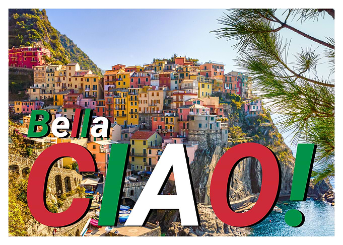 Italian Village Landscape