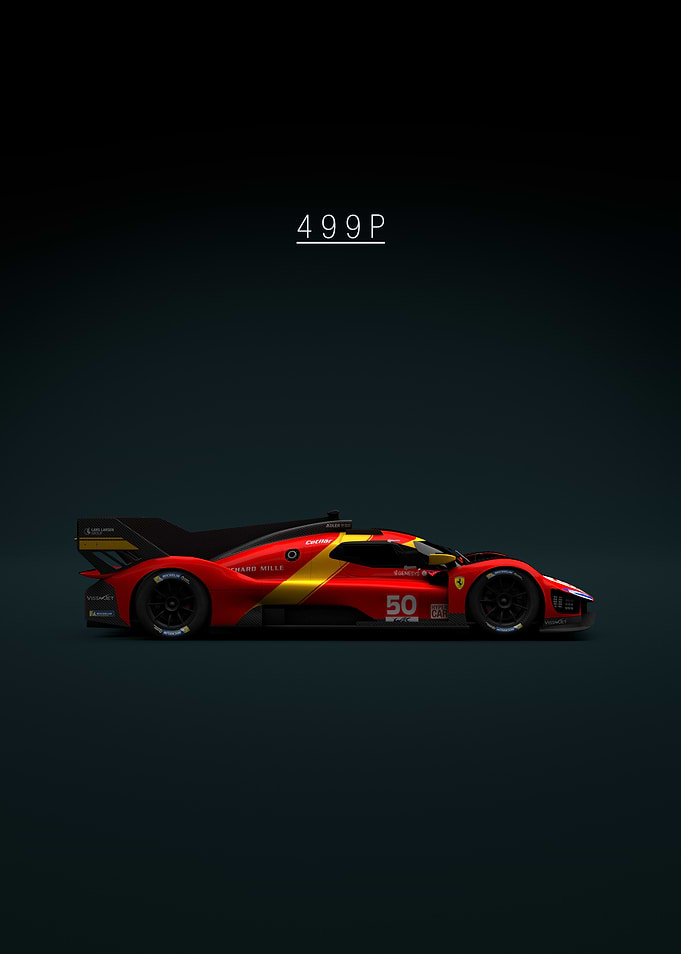Ferrari 499P Race Car