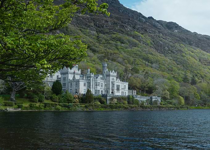 Irish Abbey by the Lake (Kylemore Abbey)