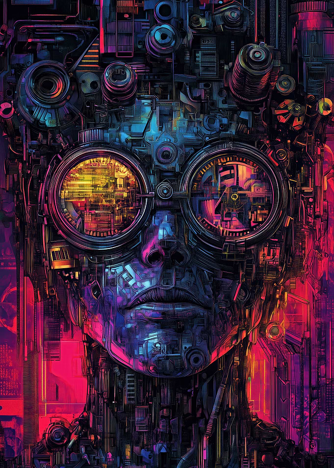 Cyberpunk Android Portrait