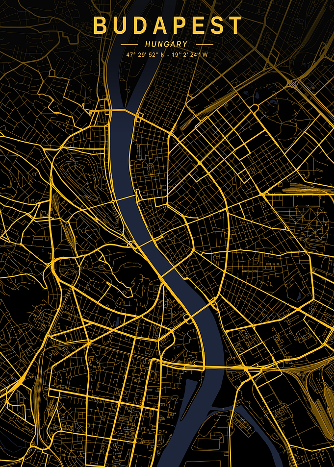 Budapest Golden City Map