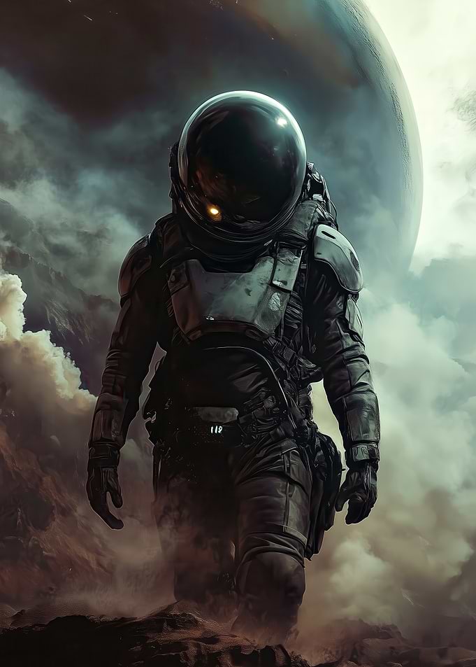 Astronaut on Alien Planet