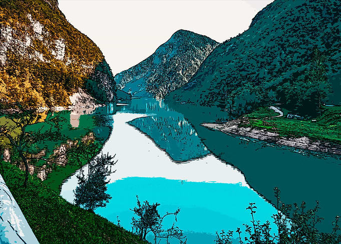 Mountain Lake Landscape