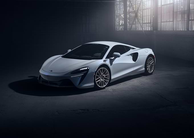 White McLaren 765LT