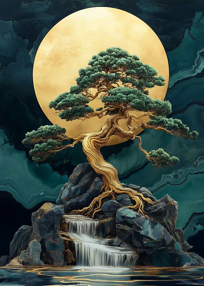 Golden Bonsai Tree