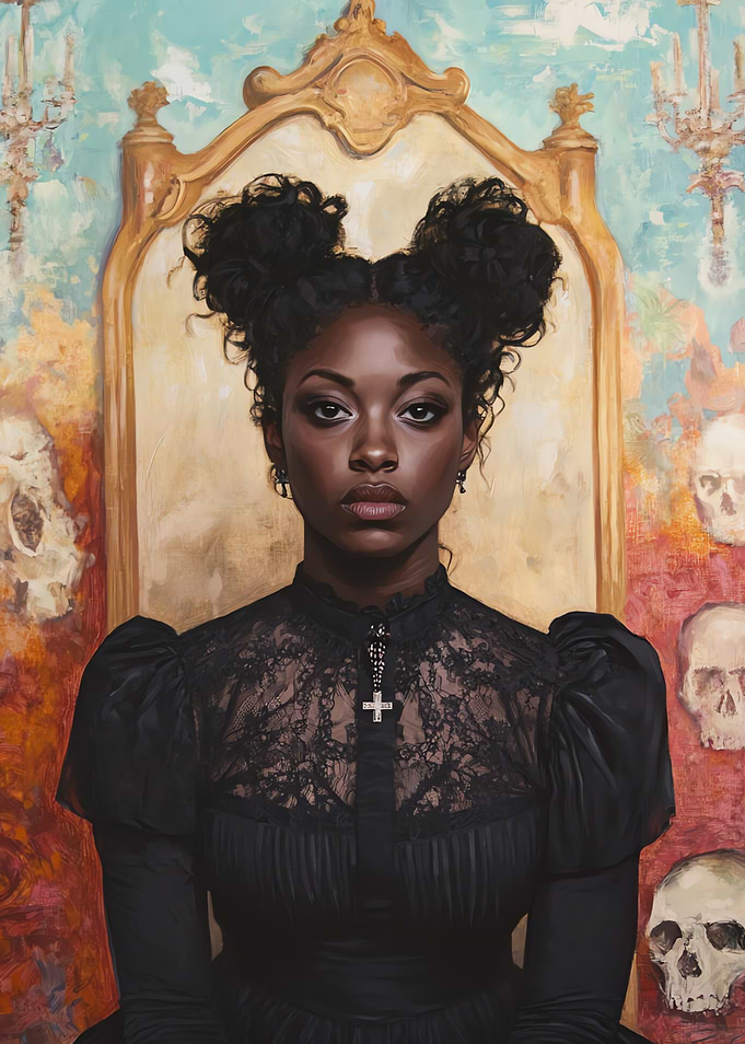 Black Lace Portrait
