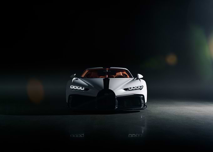White Bugatti Chiron