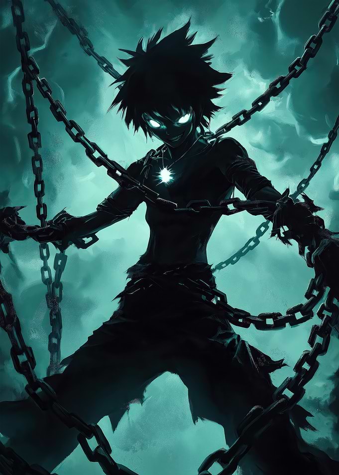 Anime Character with Chains