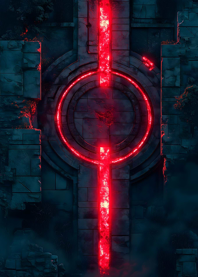Glowing Red Portal
