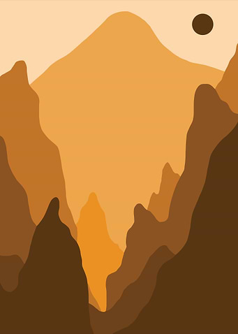 Mountain Range Sunset