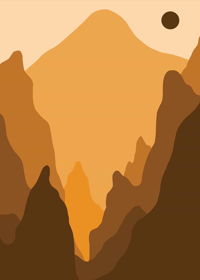 Mountain Range Sunset