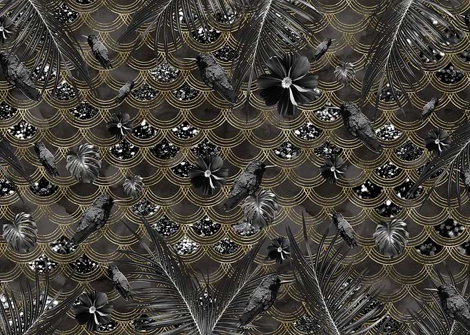 Tropical Jungle Noir Scales Glam 1