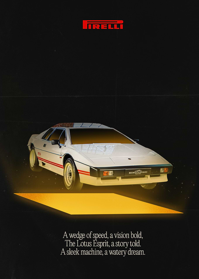 Lotus Esprit Vintage Poster