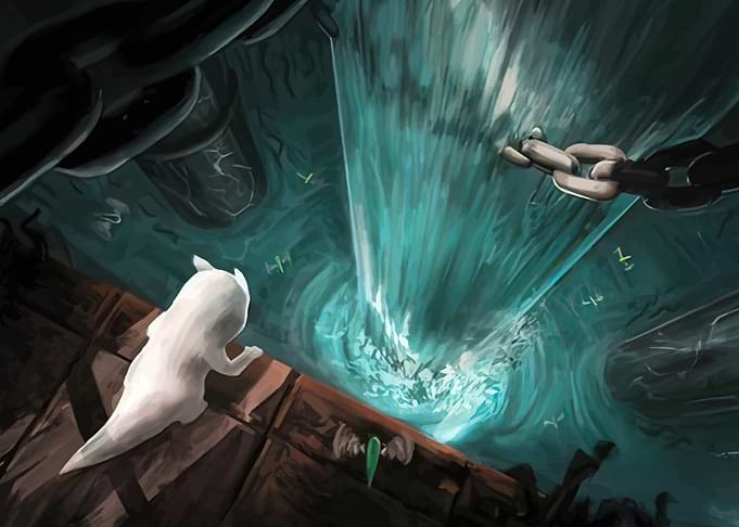 Creature Gazing into Abyss