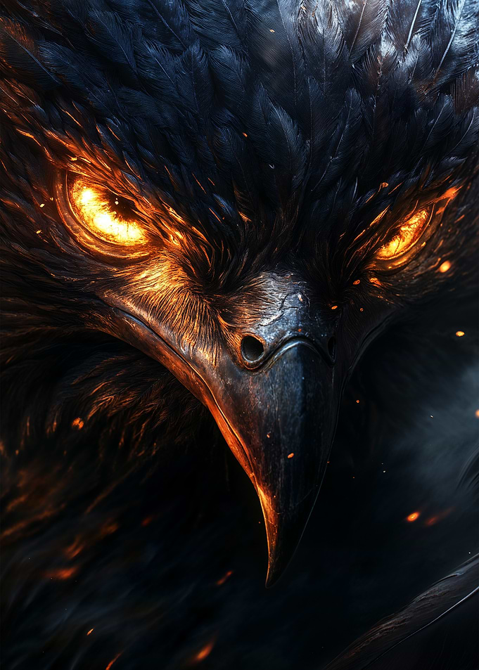 Fiery Eagle head