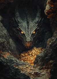 Dragon Guarding Treasure