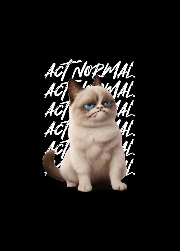 Funny Cat Act Normal