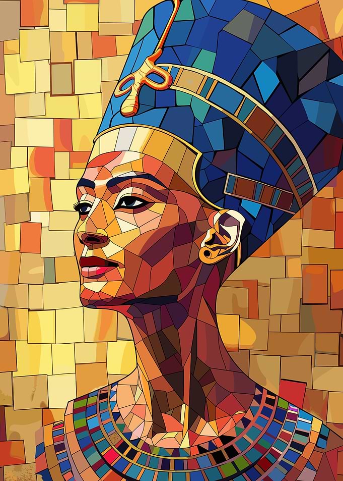 Queen Nefertiti Mosaic