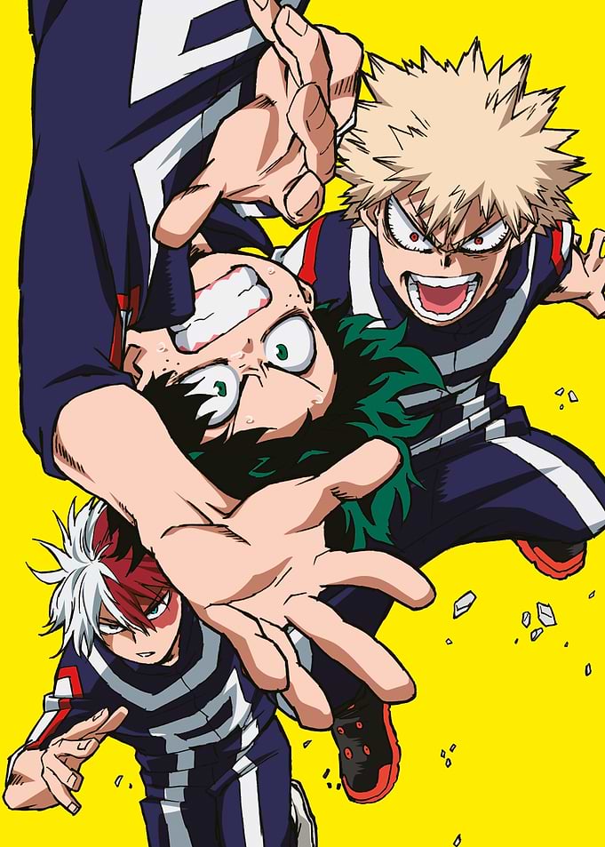 Deku, Bakugo and Todoroki