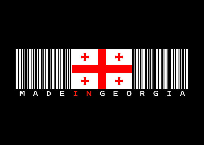 Georgia Flag Barcode