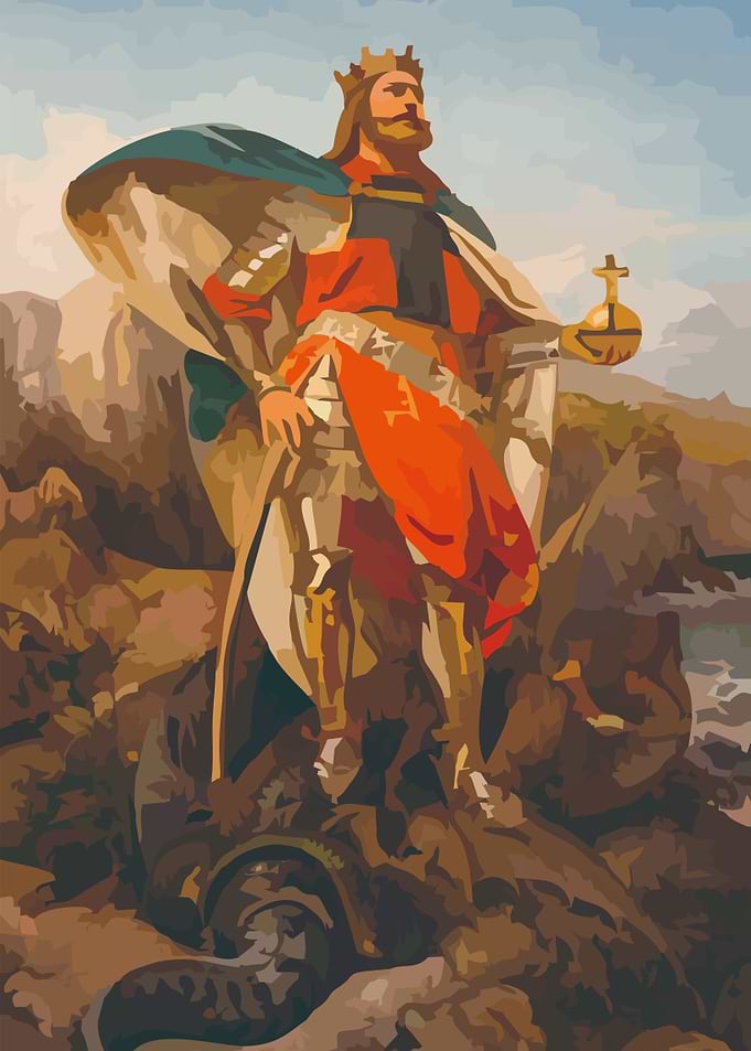 King on a Dragon
