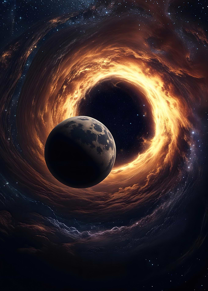 Planet Earth and Black Hole