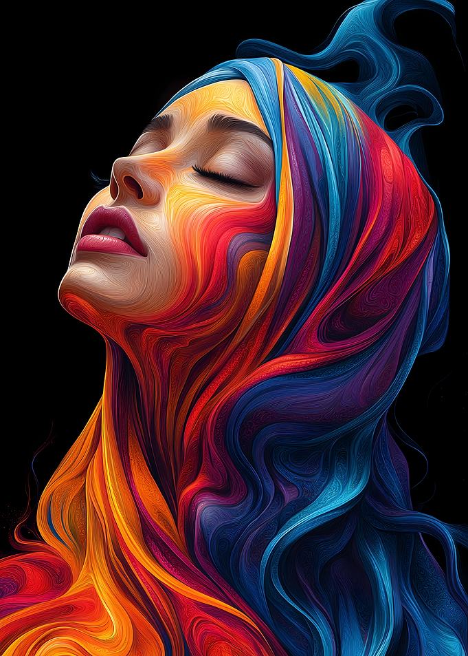 Abstract Woman Portrait