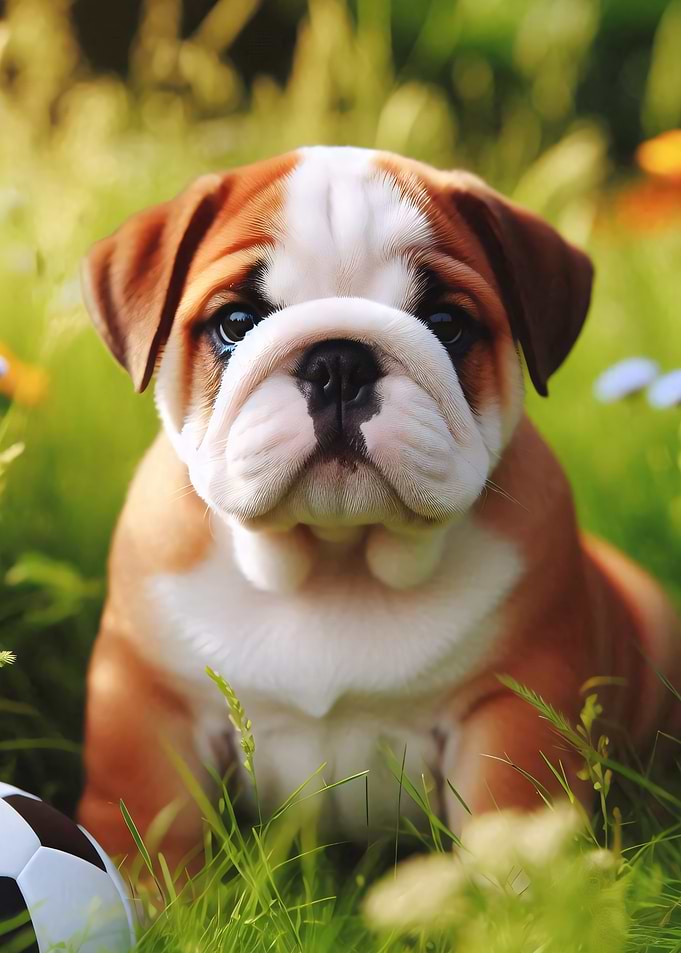 Cute Little Bulldog Puppy