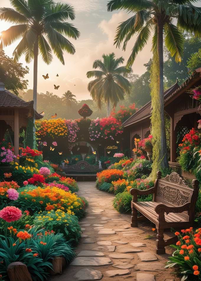 Tropical Garden Path