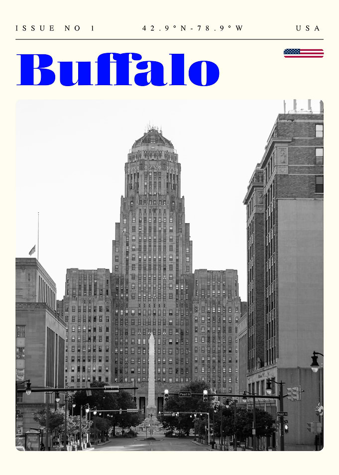 Buffalo New York Travel Art Poster