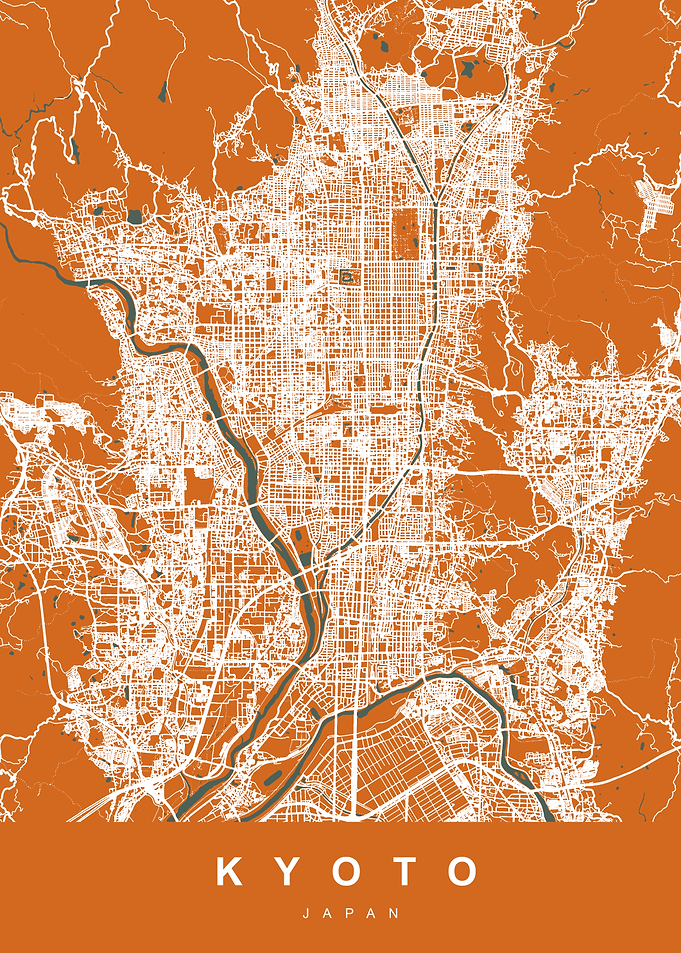 Kyoto City Map Japan