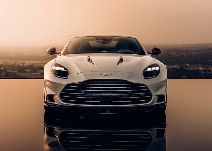 White Aston Martin