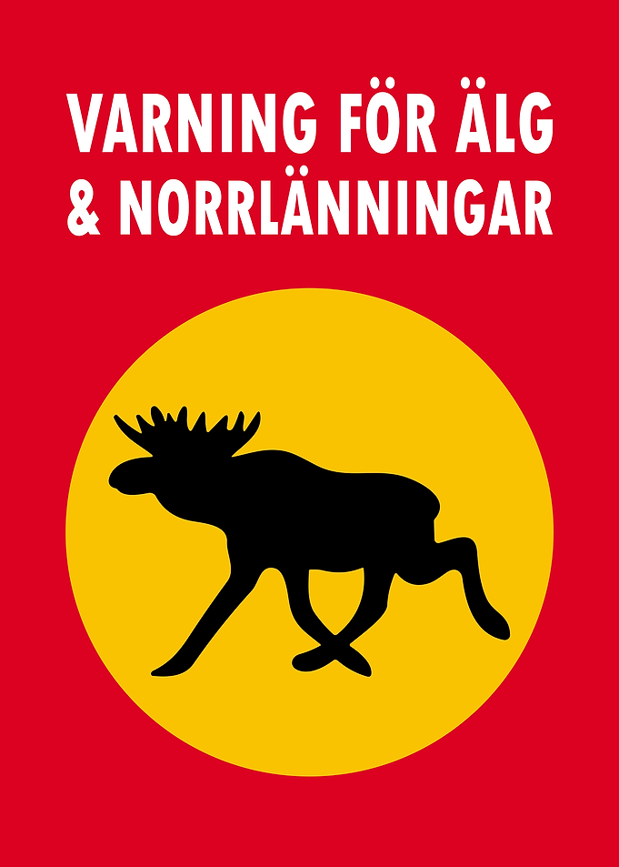 Moose Warning Sign