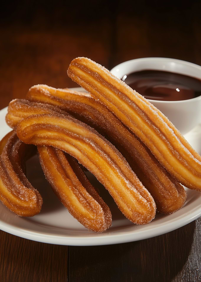 Churros with Chocolate Sauce