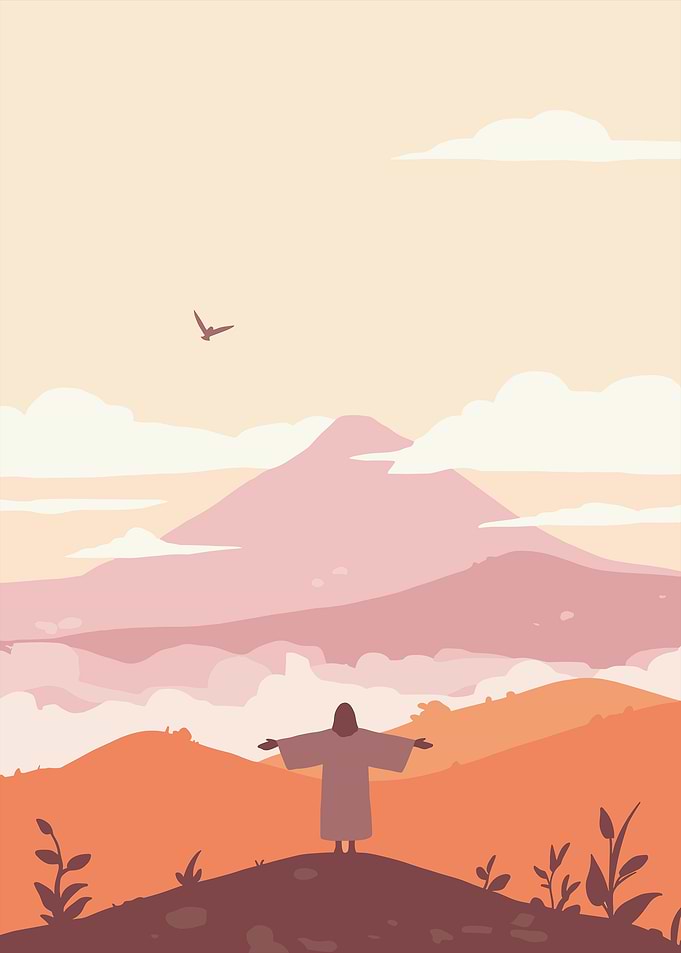 Mountaintop Silhouette