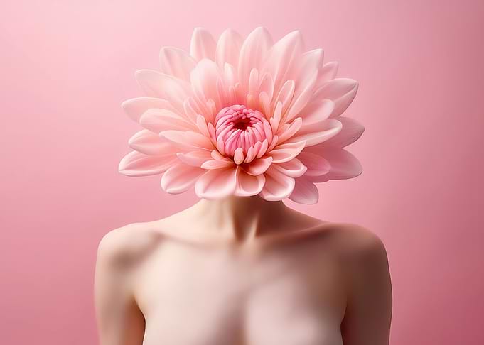 Pink Flower Head