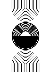 Abstract Black and White Art