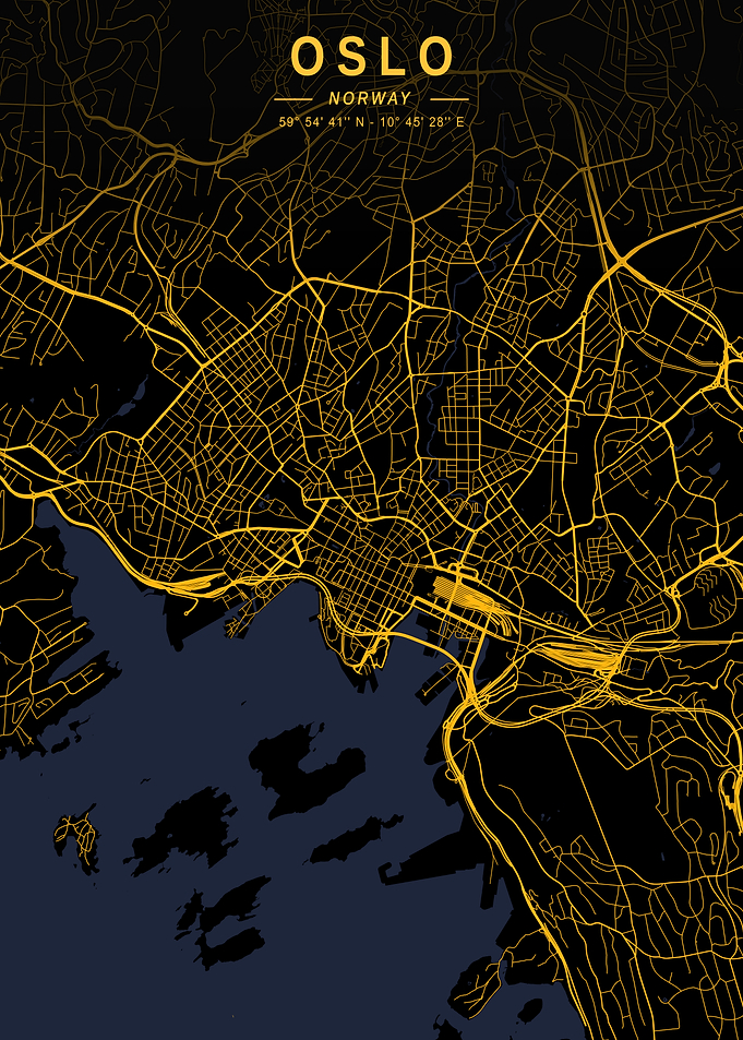 Oslo Golden City Map
