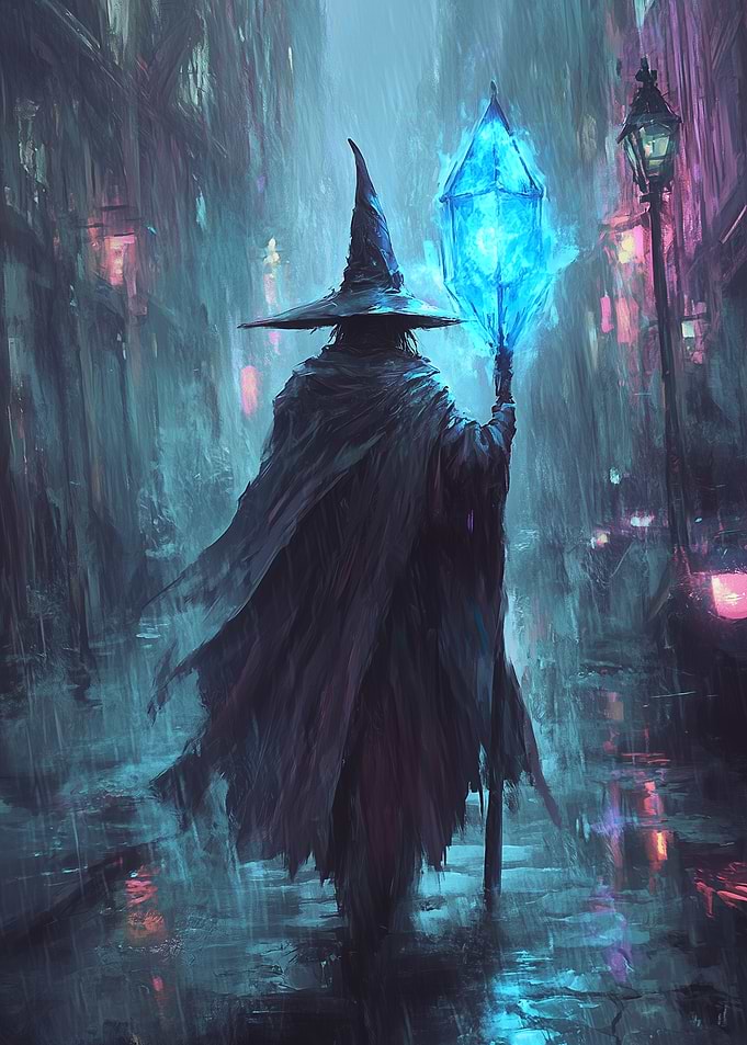 Wizard in a Rainy City