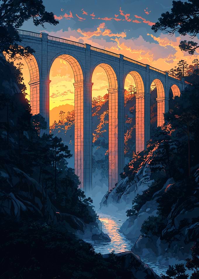 Stone Bridge Sunset