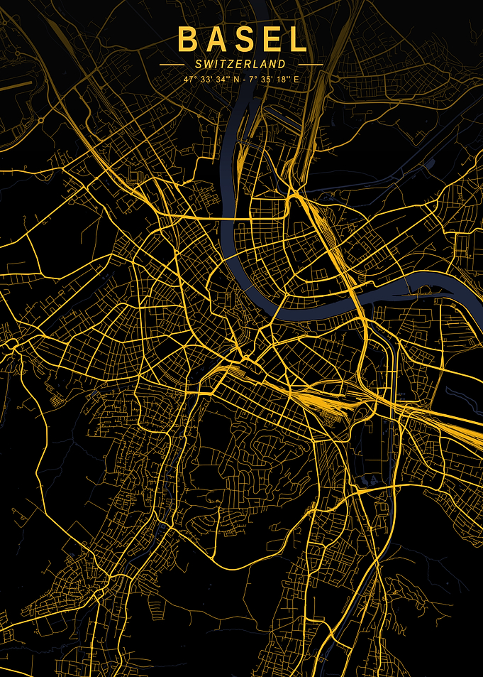 Basel Golden City Map