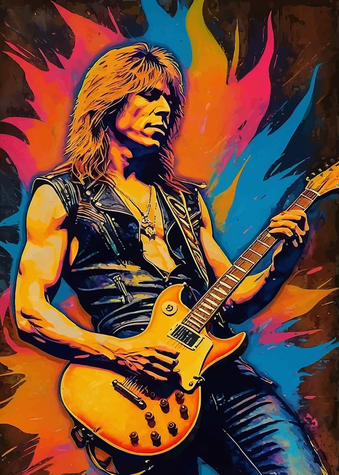 Randy Rhoads Guitarist in Action