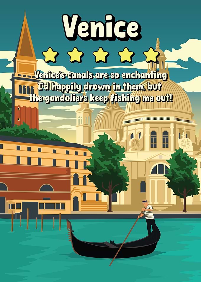 Venice Funny Joke Review Poster