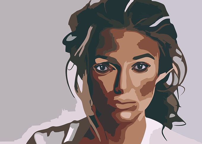 Woman Portrait in Digital Art