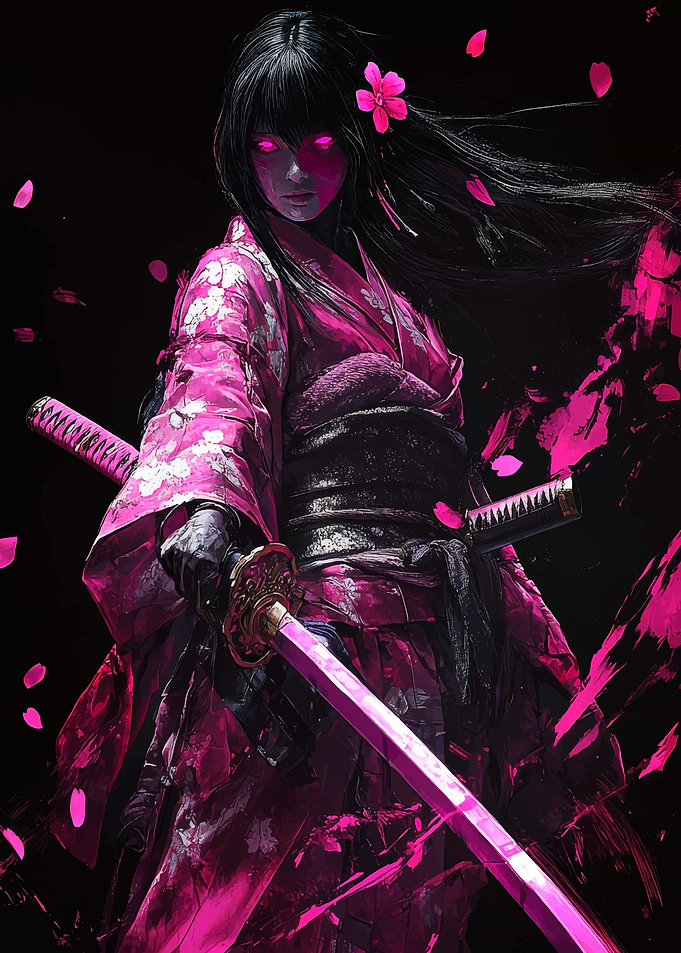 Pink Samurai Warrior