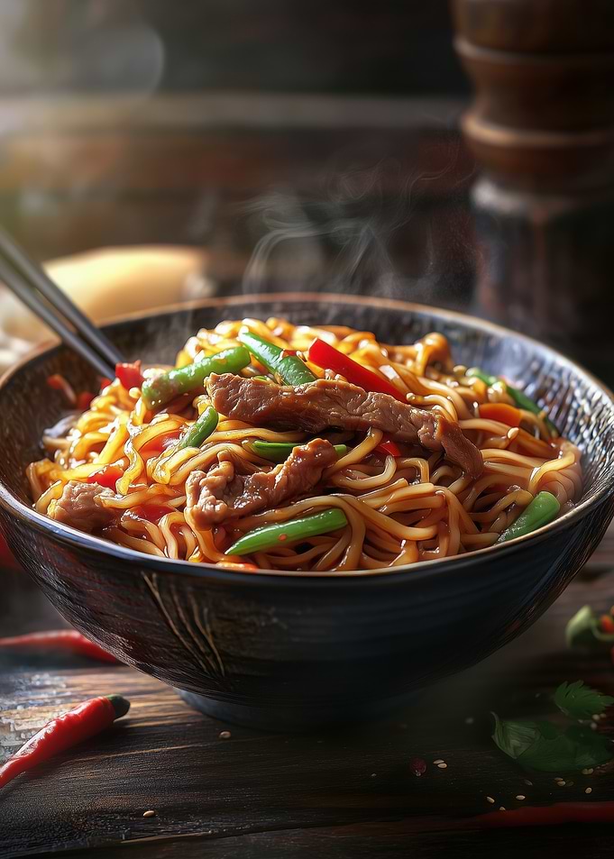 Beef and Noodle Stir-Fry