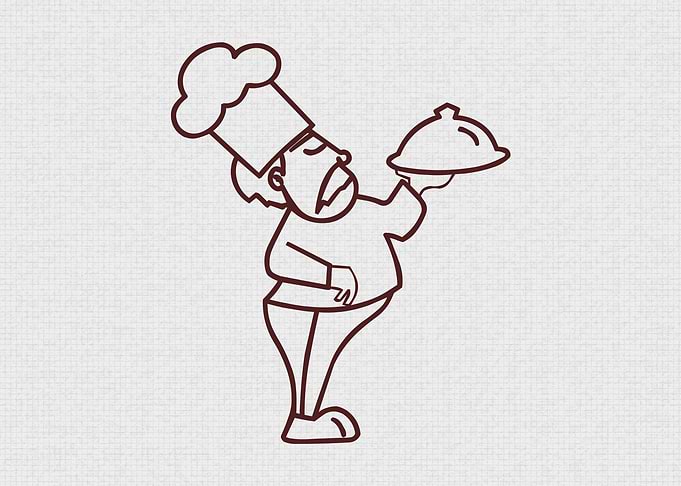Chef Serving Food