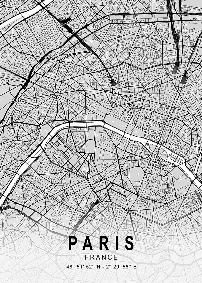 Paris Light City Map